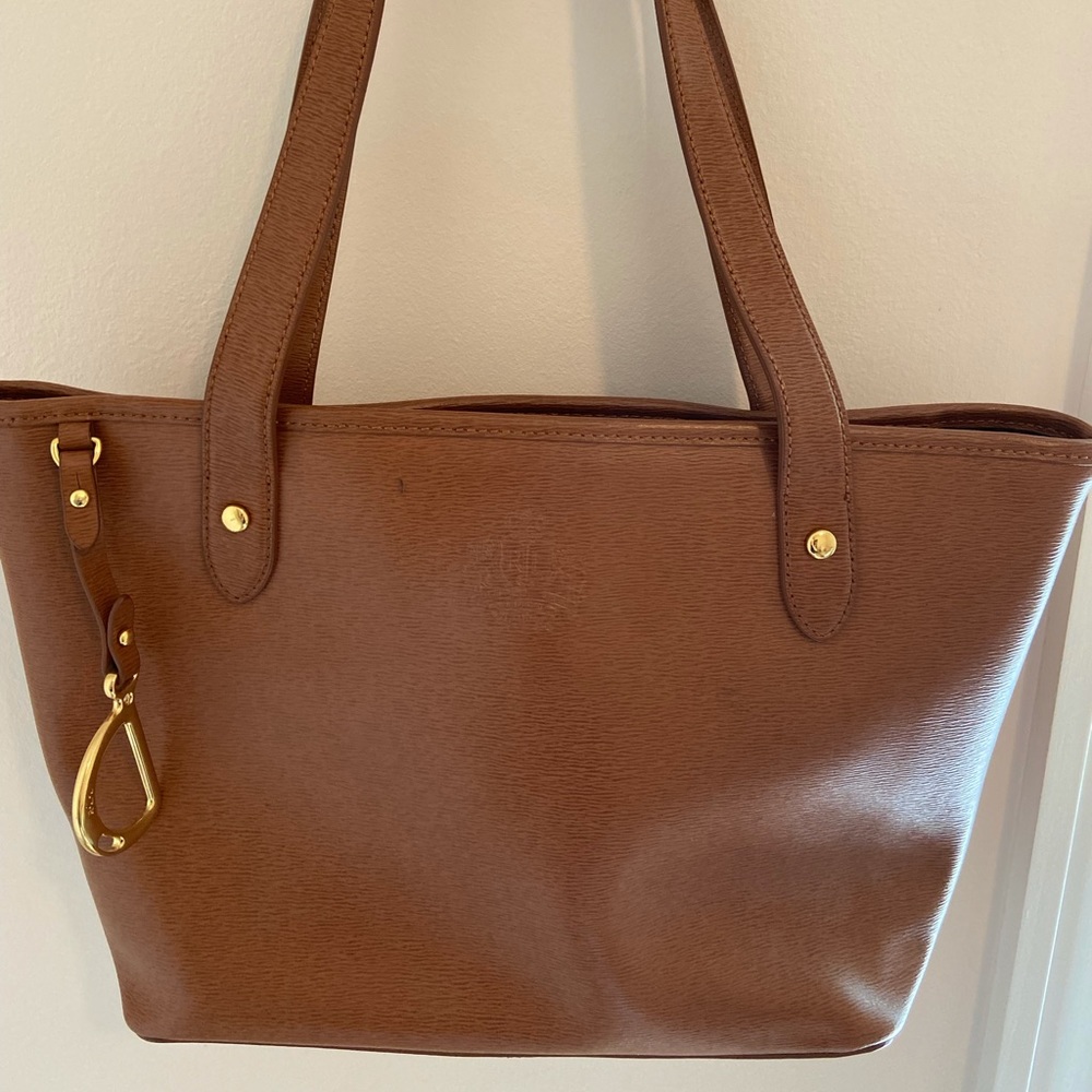 Lauren Ralph Lauren brown leather bag